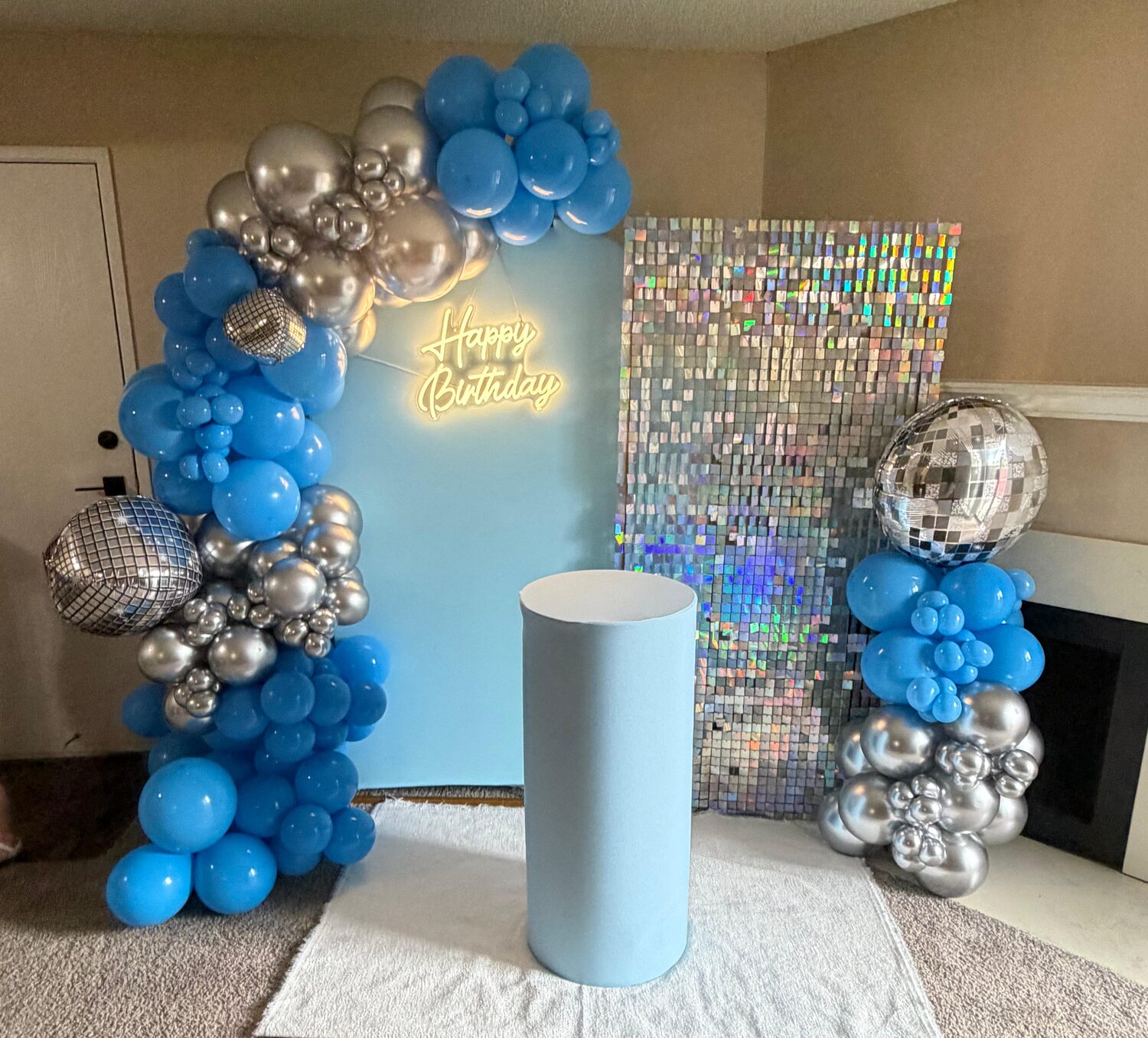 Custom themed celebration setup by Juandy Impulso & Eventos, Denver CO